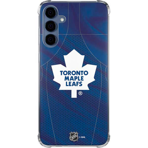 NHL Toronto Maple Leafs Home Jersey Galaxy A35 5G Clear Case
